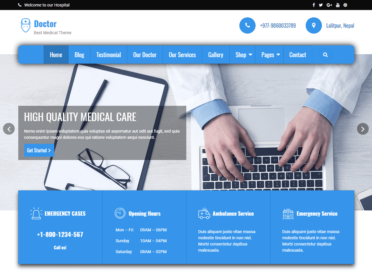 Doctorial wordpress theme Doctorial wordpress theme